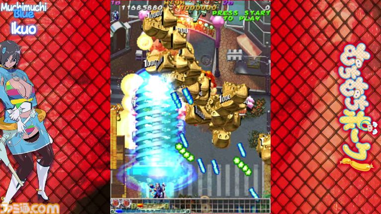 『むちむちポーク!&ピンクスゥイーツ Boosted』ケイブの弾幕シューティング2作のカップリングタイトルが10月1日発売。新規アレンジBGMも収録