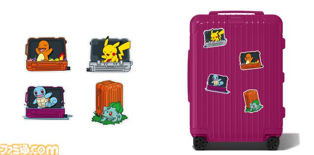 【ポケモン】ピカチュウやリザードンの日本限定チャームが登場。RIMOWAのスーツケースを彩るステッカーやモンスターボール風ホイールもラインアップ