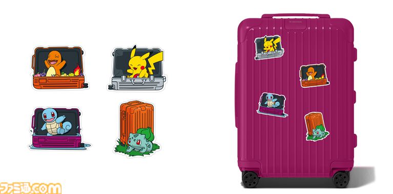 【ポケモン】ピカチュウやリザードンの日本限定チャームが登場。RIMOWAのスーツケースを彩るステッカーやモンスターボール風ホイールもラインアップ