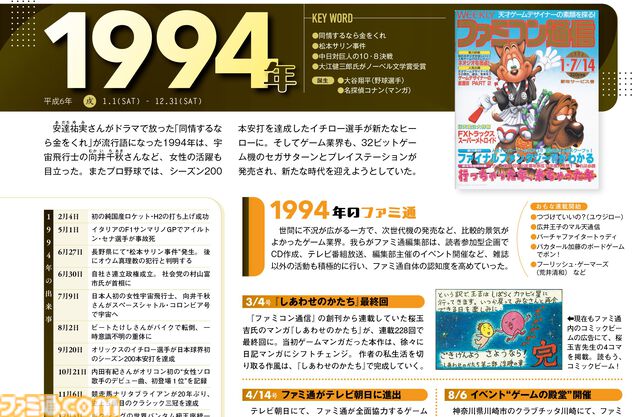 ゲームとファミ通の40年を全網羅する総力特集！ 衝撃のニュースや胸踊らせた大ブーム、懐かしいあのころのすべてが蘇る怒涛の82ページ！【先出し週刊ファミ通】