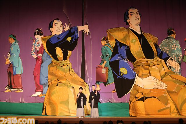 『ジョジョ』の荒木飛呂彦が博多座の襲名披露祝幕をデザイン。裃の色は“黄金”のようなイメージで表現