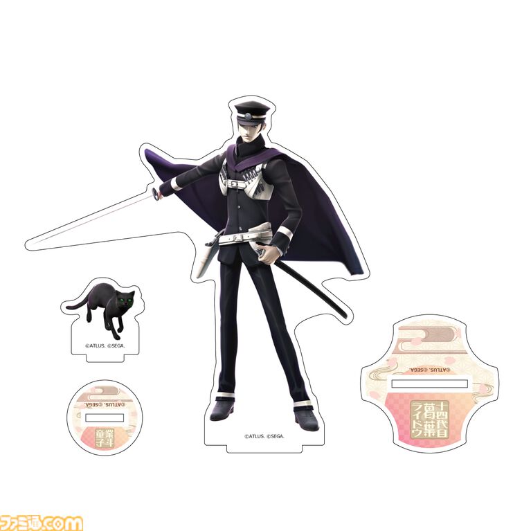 【ライドウ リマスター】ゴウトの自立式ぬいぐるみ、ライドウ&雷堂の描きおろしグッズ発表。1周年記念のポップアップストア開催