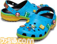『スーパーマリオ』コラボクロックスが7月16日に発売。おなじみの赤帽子やピーチ、ヨッシー、クッパなど一目で分かる各カラー