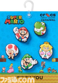 『スーパーマリオ』コラボクロックスが7月16日に発売。おなじみの赤帽子やピーチ、ヨッシー、クッパなど一目で分かる各カラー