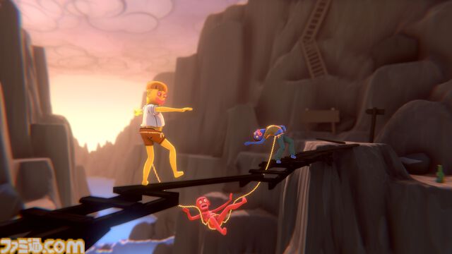 『Friendly Steps』ロープで繋がった仲間たちと帰宅を目指す酔いどれ協力アクション。最大4人プレイ対応の体験版が配信開始