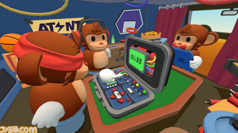 『BOMBANANA!』見ざる・聞かざる・言わざるで挑む3人協力ゲーム。爆弾操作役、マニュアルを持つ指示役、情報伝達役に分かれて爆弾解除を目指せ