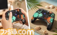 『スプラトゥーン レイダース』Switch2用ワイヤレスコントローラがホリから発売。クリアー素材＆躍動感のあるインクのデザインがカッコいい。ヘッドセットや収納バッグなども登場