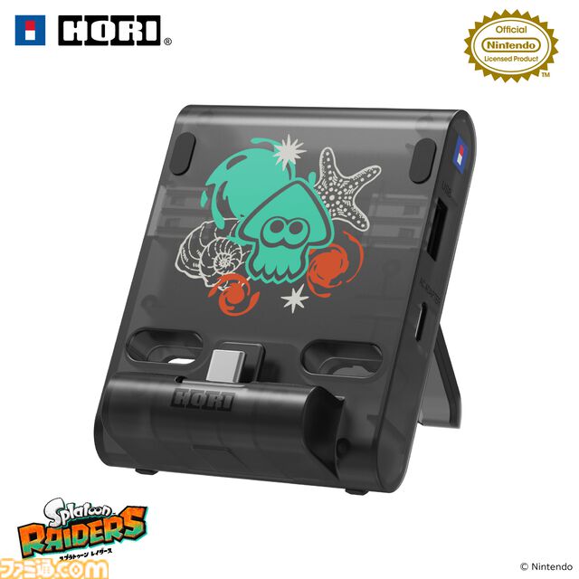 『スプラトゥーン レイダース』Switch2用ワイヤレスコントローラがホリから発売。クリアー素材＆躍動感のあるインクのデザインがカッコいい。ヘッドセットや収納バッグなども登場