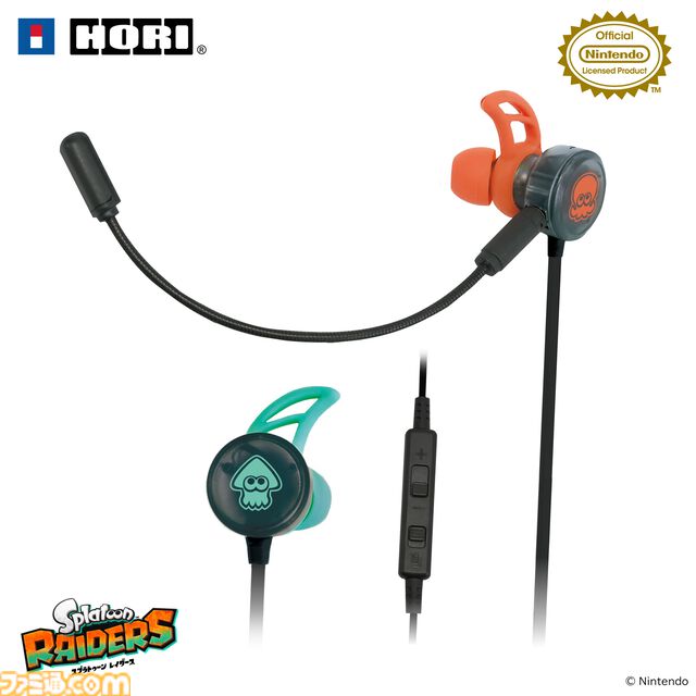 『スプラトゥーン レイダース』Switch2用ワイヤレスコントローラがホリから発売。クリアー素材＆躍動感のあるインクのデザインがカッコいい。ヘッドセットや収納バッグなども登場