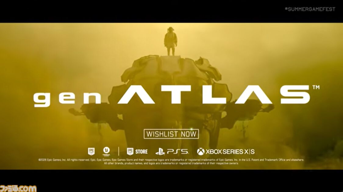 SGF上田文人新作『gen ATLAS』が正式発表。荒廃した惑星で巨大ロボを操るアクション