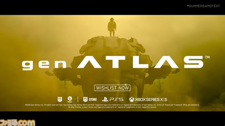SGF上田文人新作『gen ATLAS』が正式発表。荒廃した惑星で巨大ロボを操るアクション