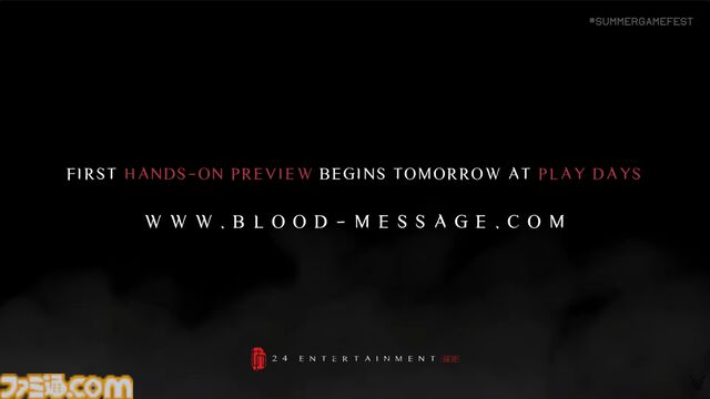 『BLOOD MESSAGE』がネットイース初のシングルプレイヤーアクション発表【Summer Game Fest 2026】