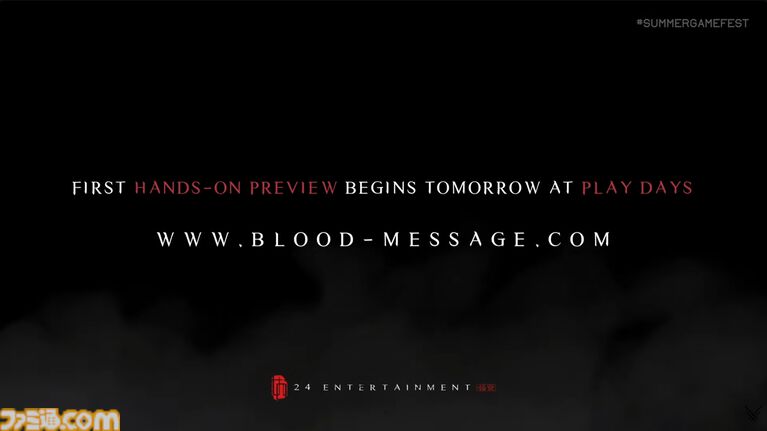 『BLOOD MESSAGE』がネットイース初のシングルプレイヤーアクション発表【Summer Game Fest 2026】