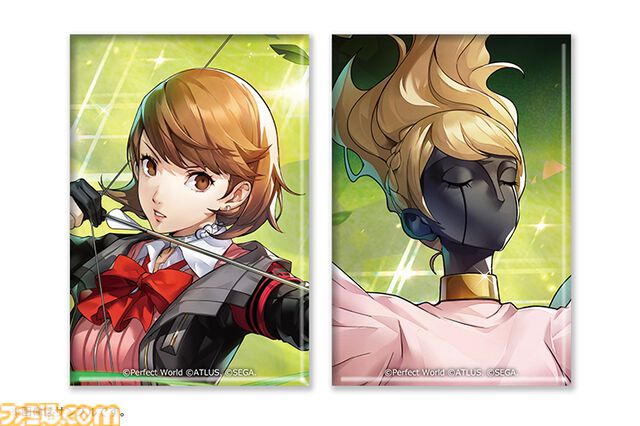 【ペルソナ5X】『ペルソナ3 リロード』岳羽ゆかりの登場を記念した新グッズが登場。ゲーム内イラストを使用したアクスタ、缶バッジ、スライドキーホルダーがラインアップ
