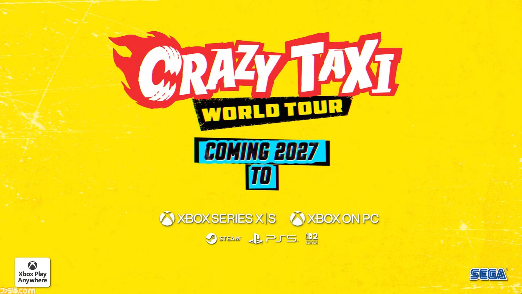 【クレタク】新作『クレイジータクシー ワールドツアー』2027年発売。BGMはもちろんオフスプリングのAll I Want「ヤーヤーヤーヤーヤー！」【XBOX Games Showcase 2026】