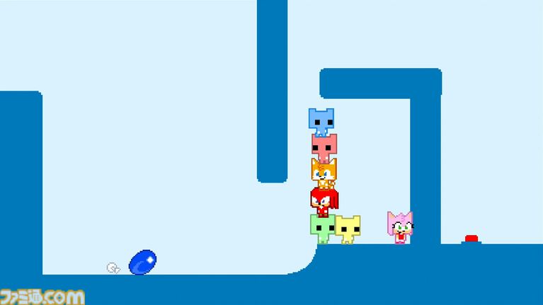 『ソニックピコパーク』スピンダッシュやリングなどソニックらしいアクション&ギミックと、『ピコパーク』らしいパズル要素のある協力プレイが見事に融合。どちらのファンも満足できる作品になる予感【SGF2026】