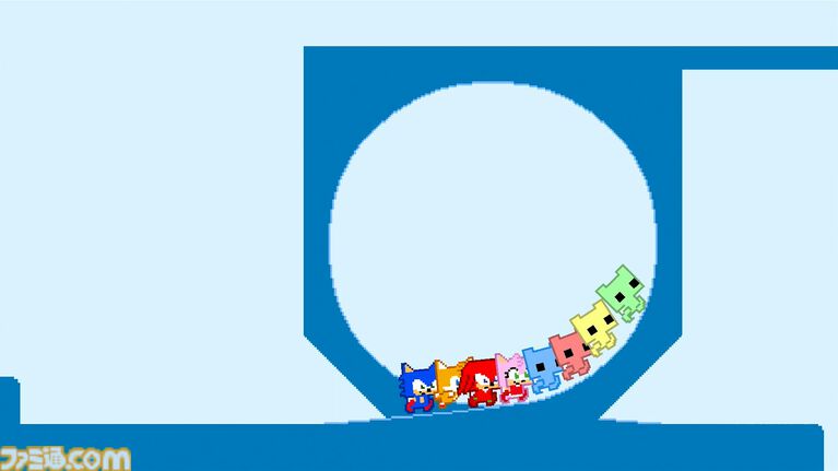 『ソニックピコパーク』スピンダッシュやリングなどソニックらしいアクション&ギミックと、『ピコパーク』らしいパズル要素のある協力プレイが見事に融合。どちらのファンも満足できる作品になる予感【SGF2026】