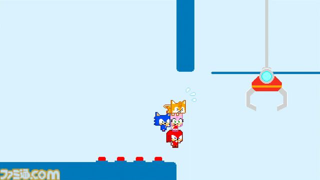 『ソニックピコパーク』スピンダッシュやリングなどソニックらしいアクション＆ギミックと、『ピコパーク』らしいパズル要素のある協力プレイが見事に融合。どちらのファンも満足できる作品になる予感【SGF2026】