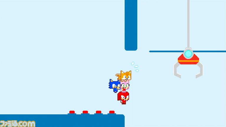 『ソニックピコパーク』スピンダッシュやリングなどソニックらしいアクション&ギミックと、『ピコパーク』らしいパズル要素のある協力プレイが見事に融合。どちらのファンも満足できる作品になる予感【SGF2026】