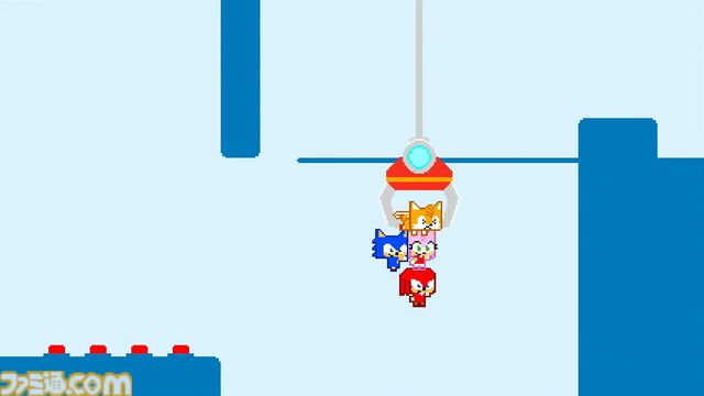 『ソニックピコパーク』スピンダッシュやリングなどソニックらしいアクション＆ギミックと、『ピコパーク』らしいパズル要素のある協力プレイが見事に融合。どちらのファンも満足できる作品になる予感【SGF2026】