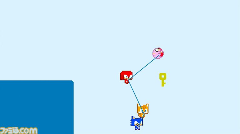 『ソニックピコパーク』スピンダッシュやリングなどソニックらしいアクション&ギミックと、『ピコパーク』らしいパズル要素のある協力プレイが見事に融合。どちらのファンも満足できる作品になる予感【SGF2026】