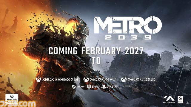『METRO 2039』2027年2月発売。ロシア作家の小説『メトロ』から着想を得た、ウクライナ発のサバイバルホラーFPS【XBOX Games Showcase 2026】