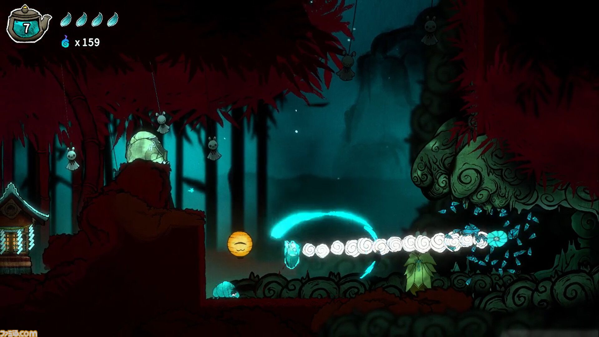 『ボウと月夜の碧い花』体験版レビュー。空中アクションがやみつきになる和風メトロイドヴァニア。日本の神話や伝承がモチーフの世界観にも引き込まれる