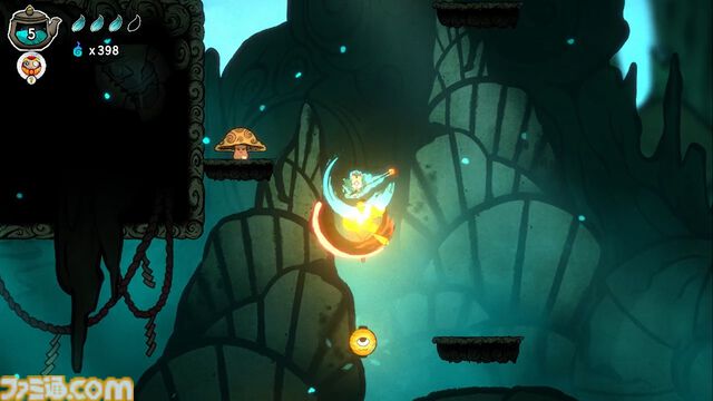 『ボウと月夜の碧い花』体験版レビュー。空中アクションがやみつきになる和風メトロイドヴァニア。日本の神話や伝承がモチーフの世界観にも引き込まれる