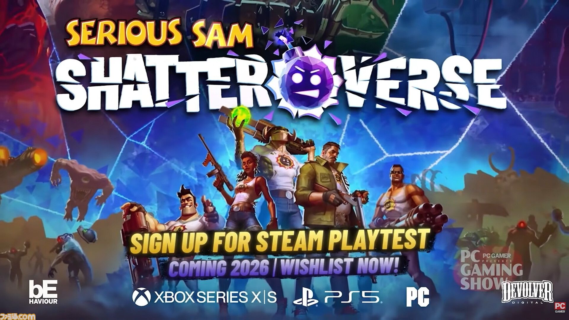 シリアスサム』新作『Serious Sam: Shatterverse』最新映像公開