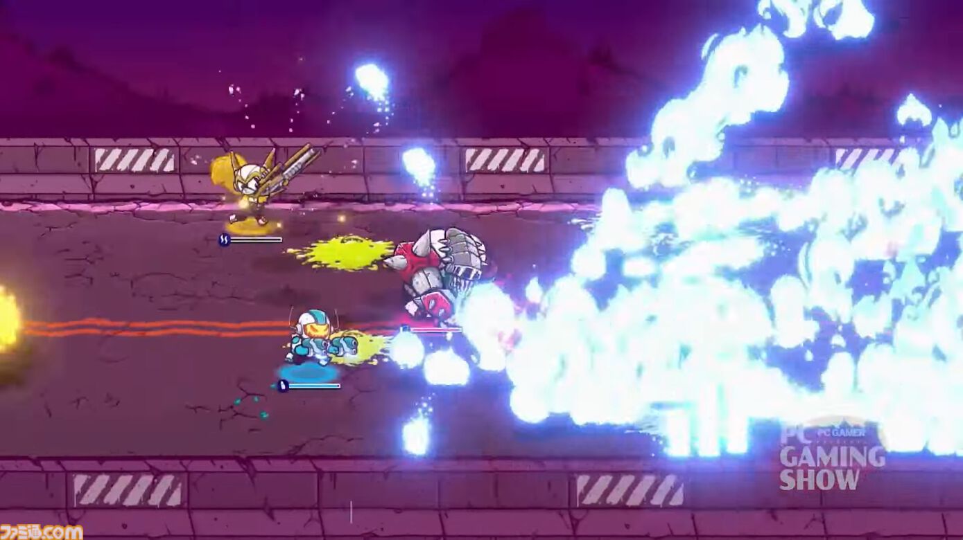 『MAXIMUM THUNDERNESS』ロックに弾けるローグライク横スクシューティング発表。カートゥーン世界で侵略エイリアンをぶちのめせ【PC Gaming Show】