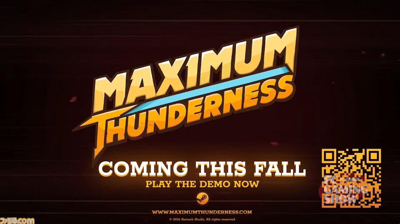 『MAXIMUM THUNDERNESS』ロックに弾けるローグライク横スクシューティング発表。カートゥーン世界で侵略エイリアンをぶちのめせ【PC Gaming Show】