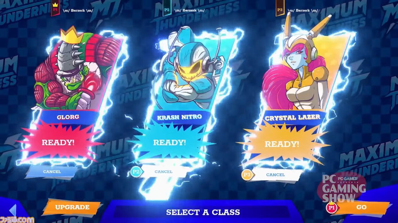『MAXIMUM THUNDERNESS』ロックに弾けるローグライク横スクシューティング発表。カートゥーン世界で侵略エイリアンをぶちのめせ【PC Gaming Show】