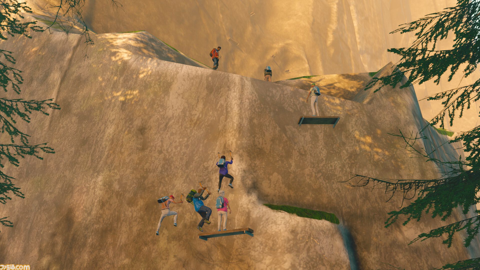『Sunset Summit』老人たちが怪しげな薬などを駆使して山頂を目指す協力登山アクション。最大8人プレイ対応の体験版が配信開始。道中にはチェックポイントも完備