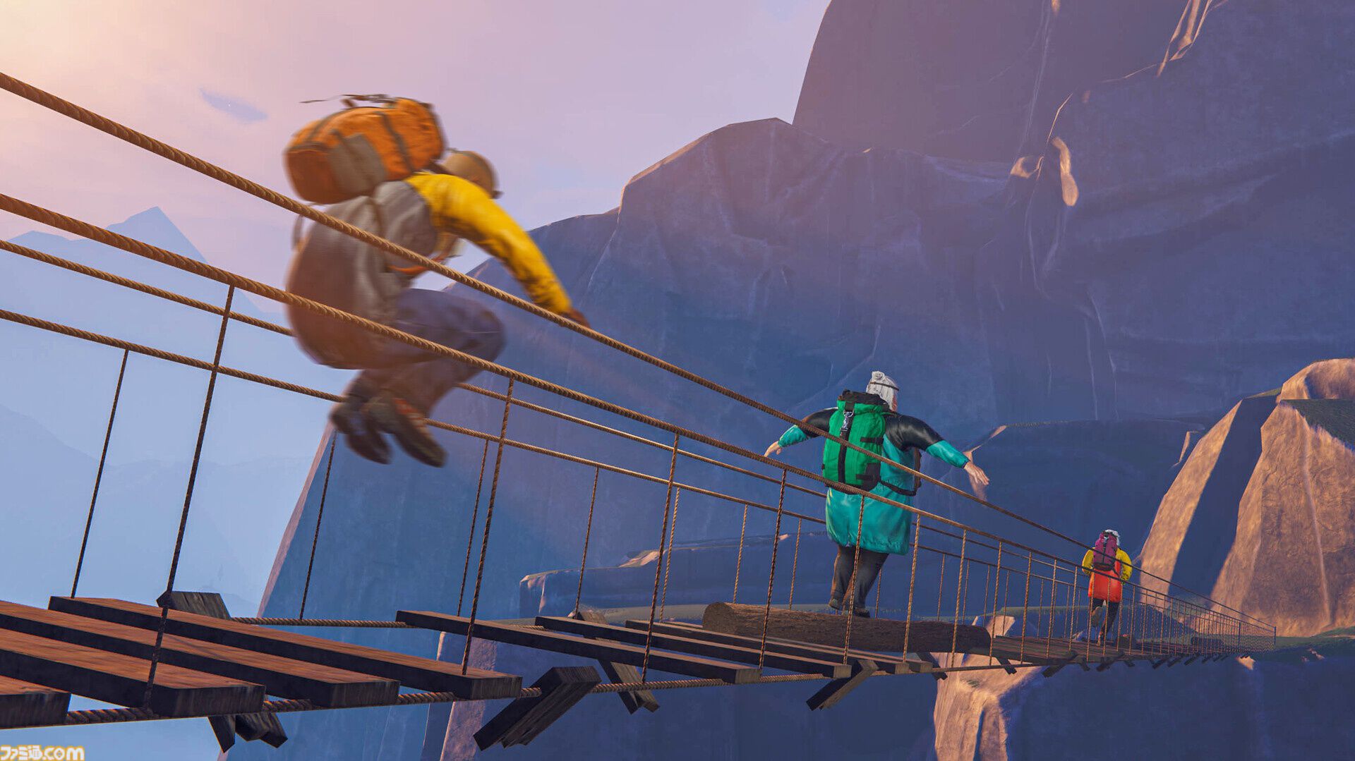 『Sunset Summit』老人たちが怪しげな薬などを駆使して山頂を目指す協力登山アクション。最大8人プレイ対応の体験版が配信開始。道中にはチェックポイントも完備