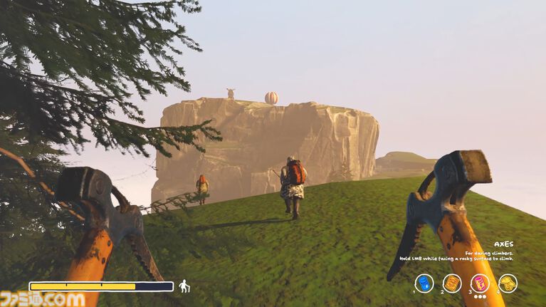 『Sunset Summit』老人たちが怪しげな薬などを駆使して山頂を目指す協力登山アクション。最大8人プレイ対応の体験版が配信開始。道中にはチェックポイントも完備