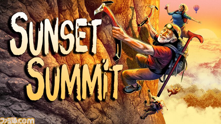 『Sunset Summit』老人たちが怪しげな薬などを駆使して山頂を目指す協力登山アクション。最大8人プレイ対応の体験版が配信開始。道中にはチェックポイントも完備