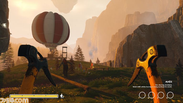 『Sunset Summit』老人たちが怪しげな薬などを駆使して山頂を目指す協力登山アクション。最大8人プレイ対応の体験版が配信開始。道中にはチェックポイントも完備