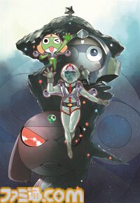 『ガンダム』×『ケロロ』コラボで軍曹、アムロ、シャアが腕組み歩く。安彦良和＆吉崎観音の描き下ろしイラスト、ガンダムMk-II（ケロロ仕様）などコラボ詳細解禁