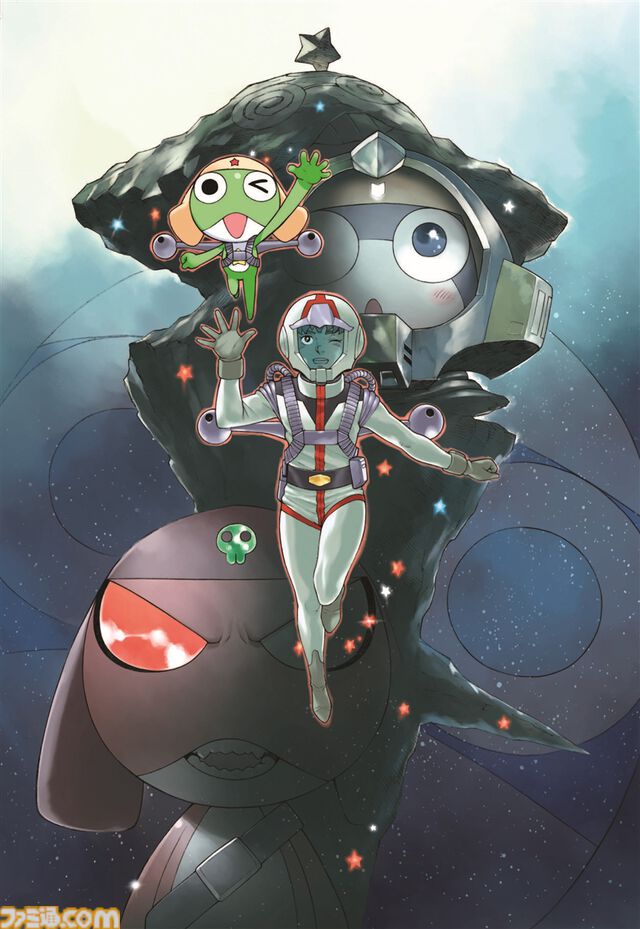 『ガンダム』×『ケロロ』コラボで軍曹、アムロ、シャアが腕組み歩く。安彦良和＆吉崎観音の描き下ろしイラスト、ガンダムMk-II（ケロロ仕様）などコラボ詳細解禁
