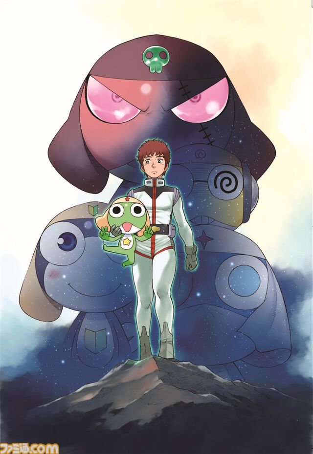 『ガンダム』×『ケロロ』コラボで軍曹、アムロ、シャアが腕組み歩く。安彦良和＆吉崎観音の描き下ろしイラスト、ガンダムMk-II（ケロロ仕様）などコラボ詳細解禁