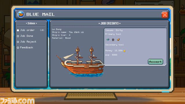 船を掃除するチルな2Dドットシミュレーション『Seaside Wash』Steamストアページ公開