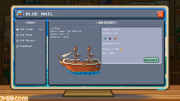 船を掃除するチルな2Dドットシミュレーション『Seaside Wash』Steamストアページ公開