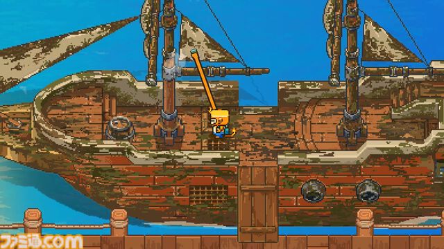 船を掃除するチルな2Dドットシミュレーション『Seaside Wash』Steamストアページ公開