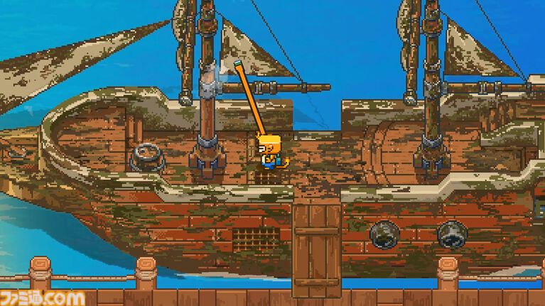 船を掃除するチルな2Dドットシミュレーション『Seaside Wash』Steamストアページ公開