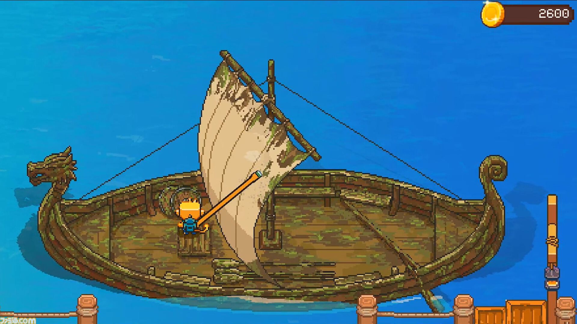 船を掃除するチルな2Dドットシミュレーション『Seaside Wash』Steamストアページ公開