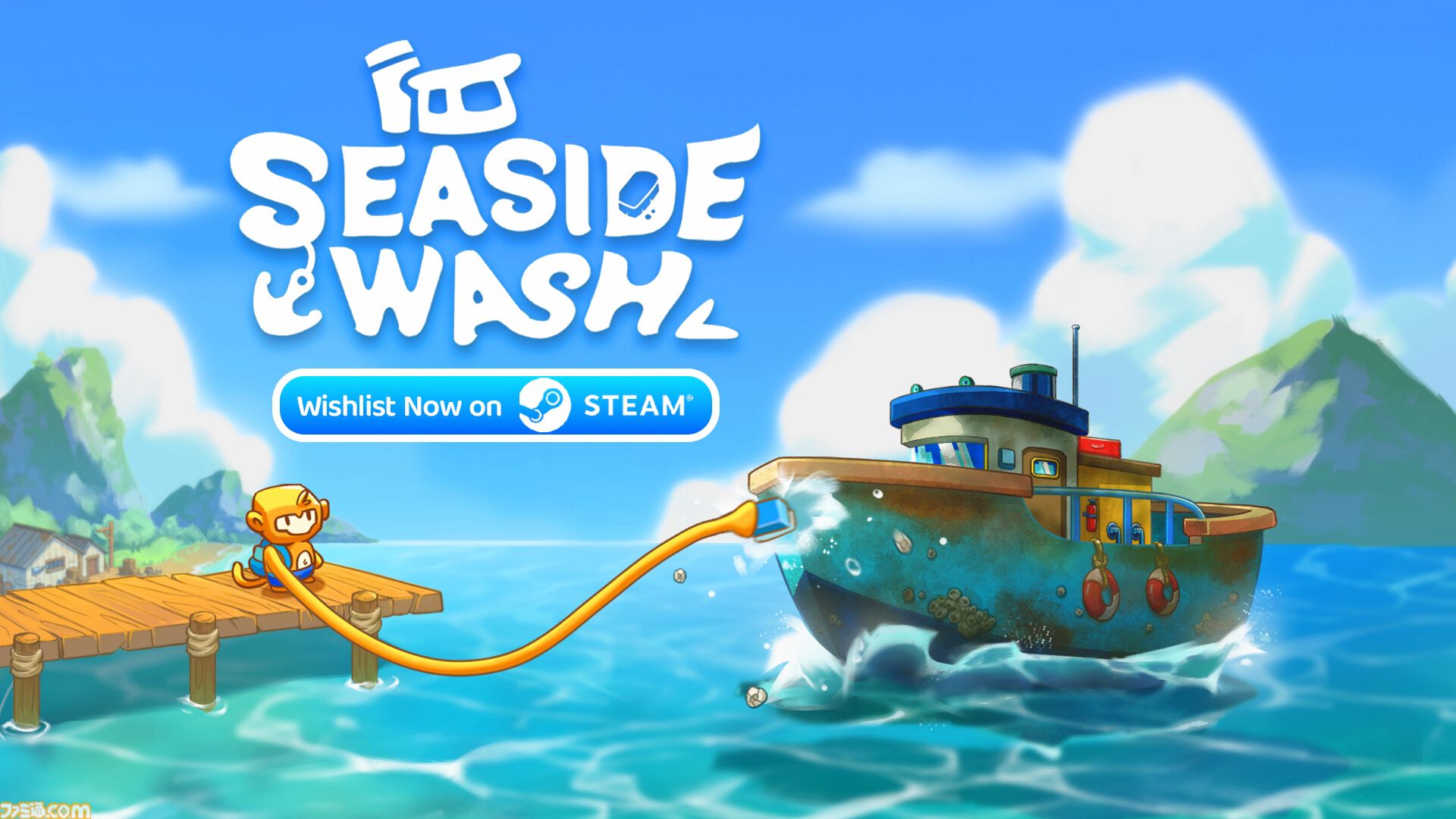 船を掃除するチルな2Dドットシミュレーション『Seaside Wash』Steamストアページ公開