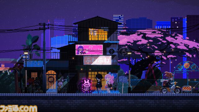 メイド喫茶経営アドベンチャー『電気街の喫茶店』体験版が配信開始。ドット絵グラのオタクの街で4人のかわいいメイドさんたちとスローライフ