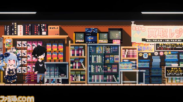 メイド喫茶経営アドベンチャー『電気街の喫茶店』体験版が配信開始。ドット絵グラのオタクの街で4人のかわいいメイドさんたちとスローライフ