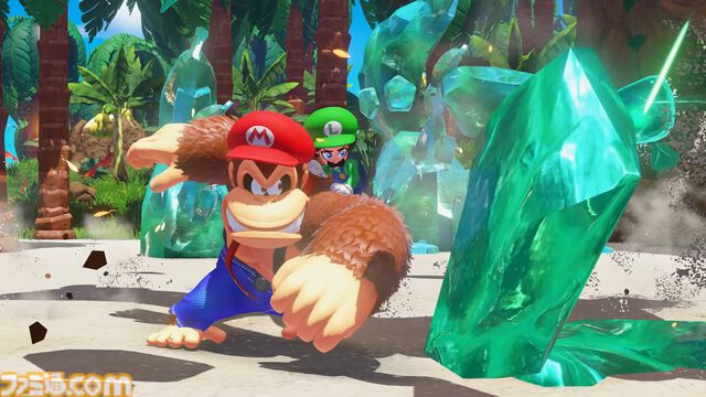 『ドンキーコング バナンザ』有料DLCで『マリオ』コラボ開催。コイン、スーパーキノコ、ハテナブロックなどが登場する特別なエメラルドラッシュ【Nintendo Direct 2026.6.9】