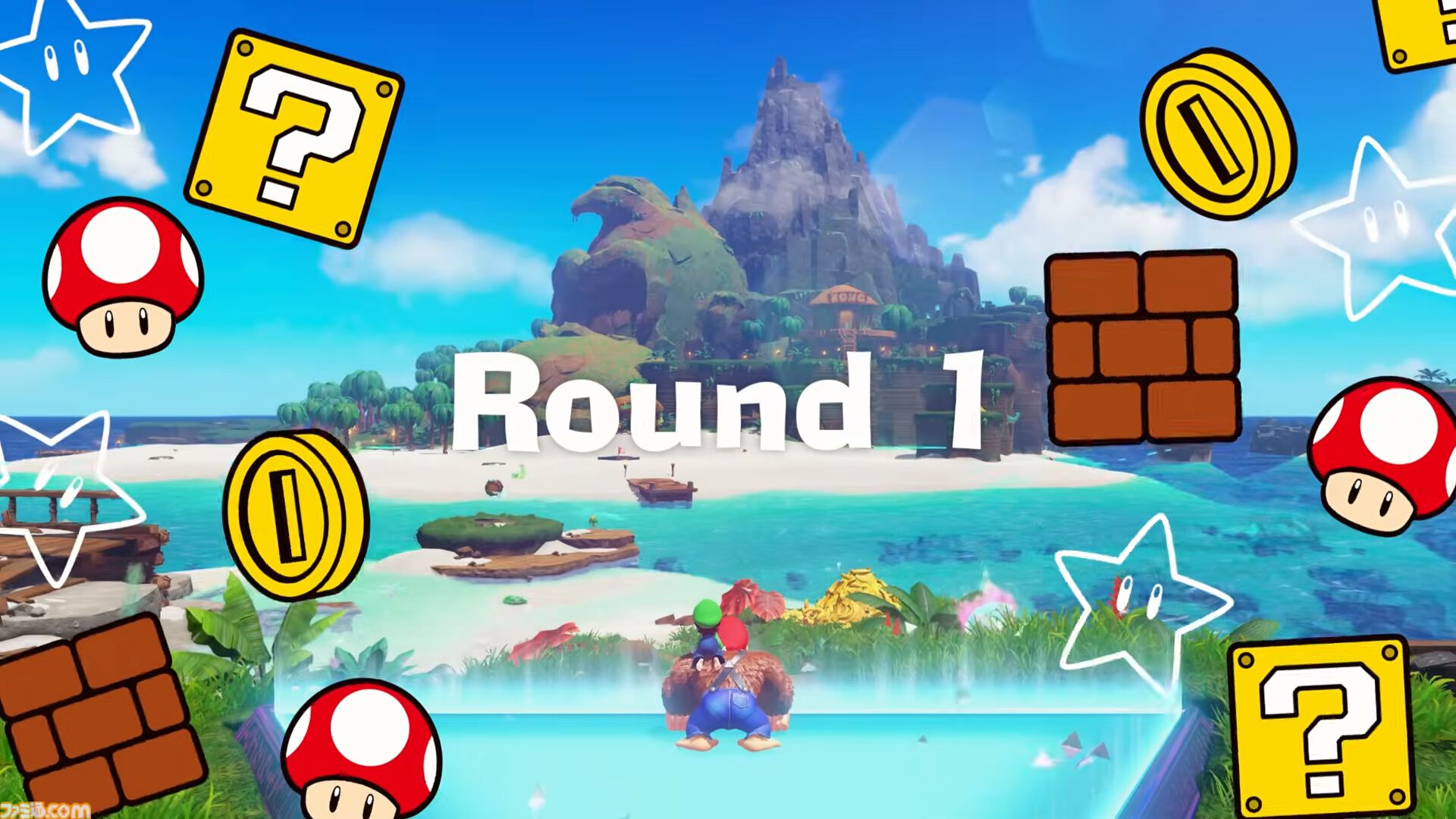 『ドンキーコング バナンザ』有料DLCで『マリオ』コラボ開催。コイン、スーパーキノコ、ハテナブロックなどが登場する特別なエメラルドラッシュ【Nintendo Direct 2026.6.9】